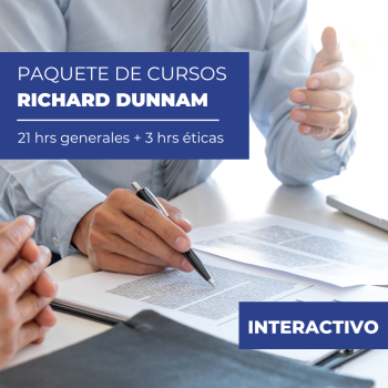 Paquete de Cursos Interactivos de 21 Horas Generales + 3 Horas Ética - Richard Dunnam